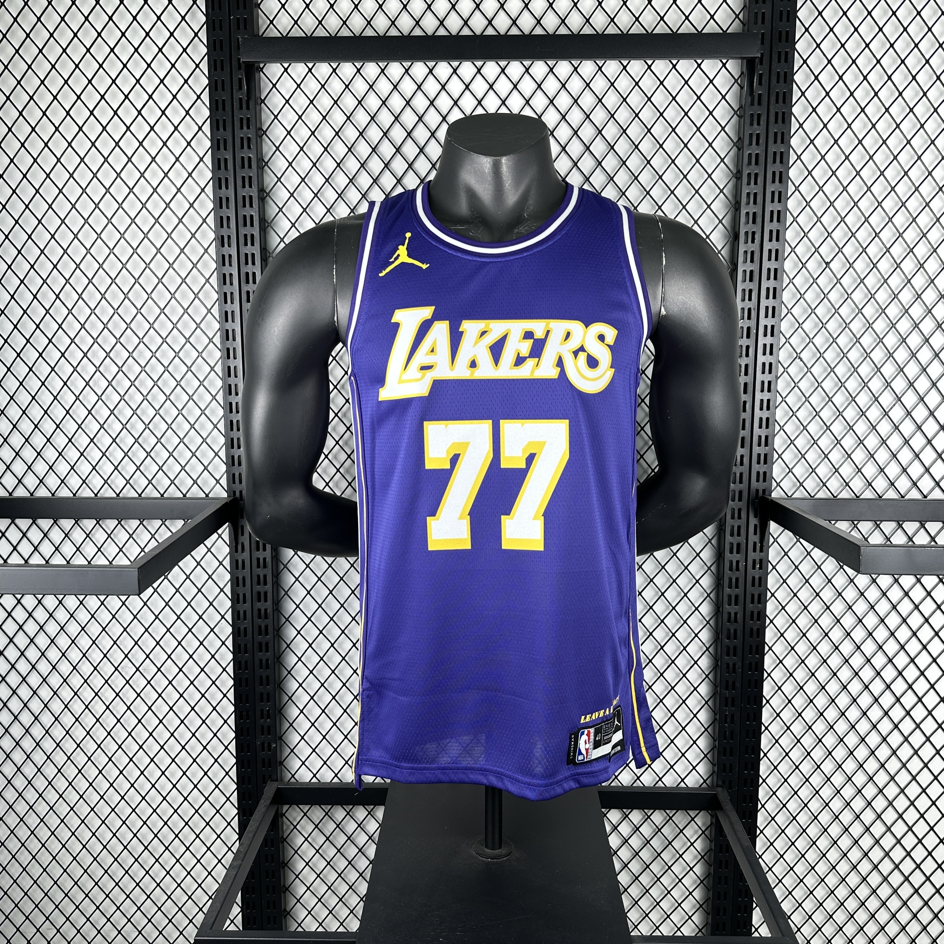 Men Los Angeles Lakers #77 Doncic blue 2025 jersey->los angeles lakers->NBA Jersey